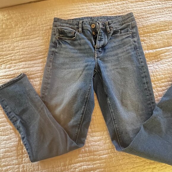 American Eagle Outfitters Denim - American Eagle Slim/Straight Button Fly Jeans Size 4L